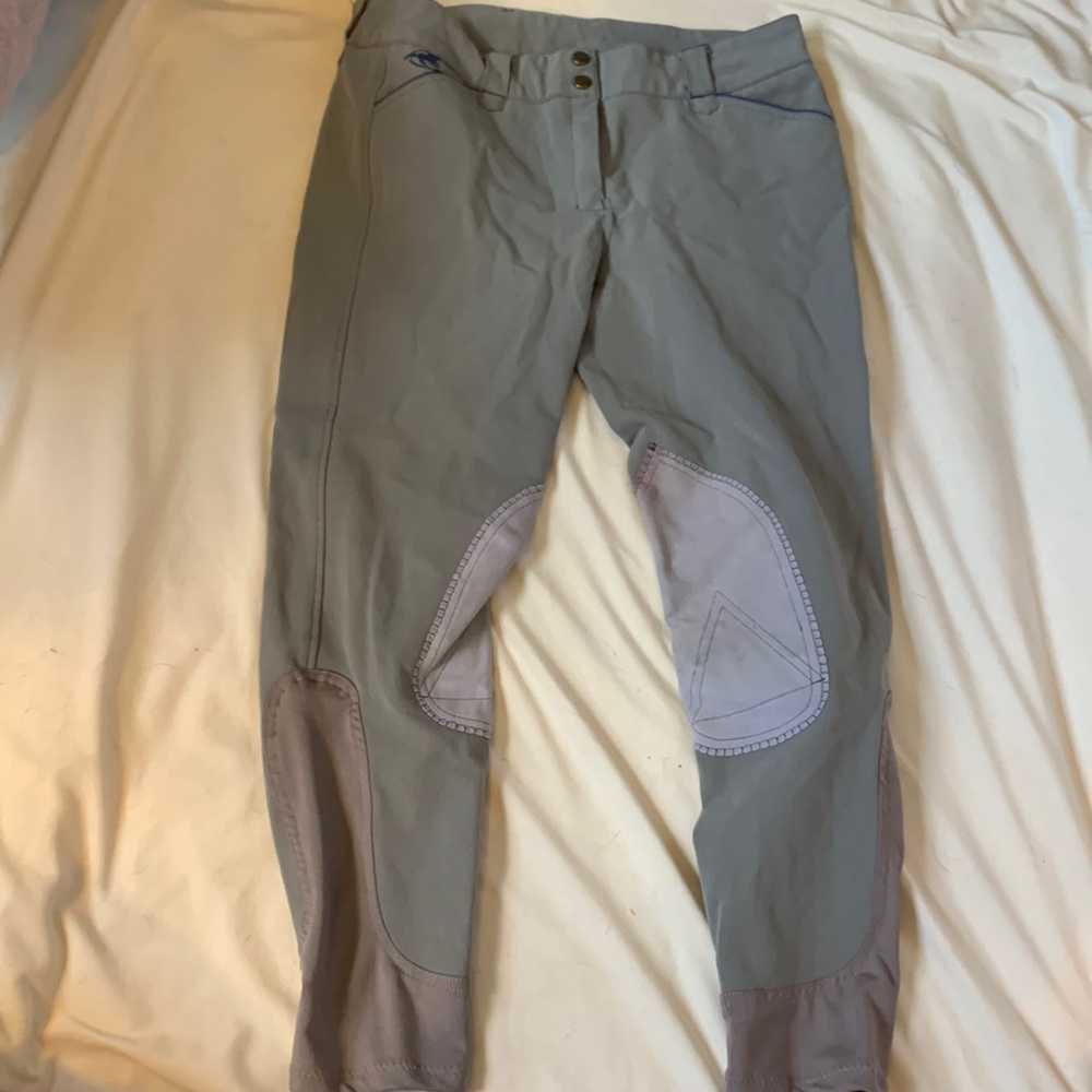 Piper by smartpak breeches english, size 30r, blue grey